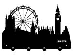 Wieszak metalowy miasto Londyn 40 cm