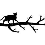 Wieszak metalowy ścienny Gałąź 60 cm