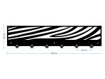 Wieszak metalowy ścienny Zebra 60 cm - obrazek 2