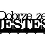 Wieszak metalowy ścienny 60 cm