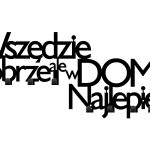 Wieszak metalowy Wszędzie dobrze WIE181 80 cm