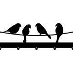 Wieszak do przedpokoju Ptaki 50 cm