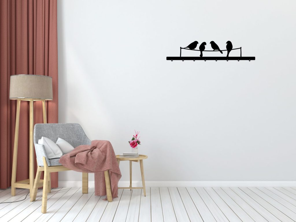 Wieszak do przedpokoju Ptaki 80 cm - obrazek 3