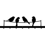 Wieszak do przedpokoju Ptaki 90 cm