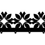 Krótki wieszak do przedpokoju Marokański II 40 cm