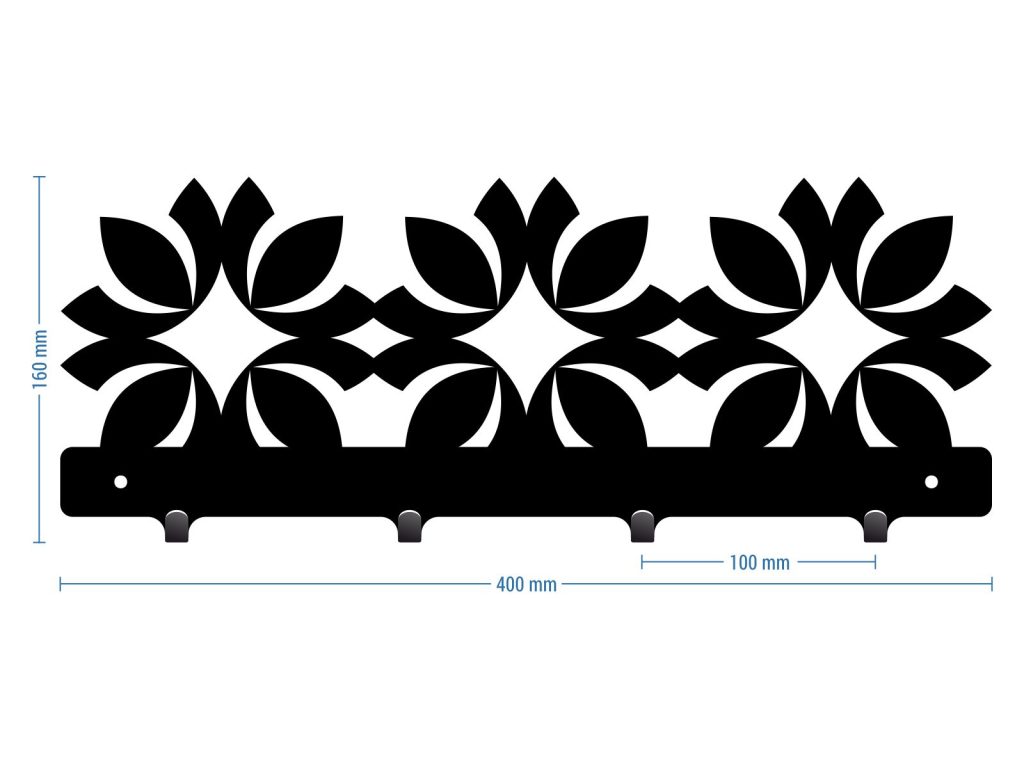 Krótki wieszak do przedpokoju Marokański II 40 cm - obrazek 2