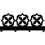 Krótki wieszak do przedpokoju Marokański III 40 cm