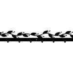 Wieszak metalowy Gałązka 80 cm