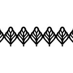 Wieszak metalowy Ażurowy 70 cm