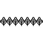 Wieszak metalowy Ażurowy 90 cm