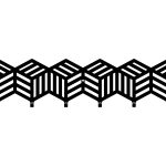 Wieszak metalowy Cube 60 cm