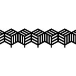 Wieszak metalowy Cube 70 cm