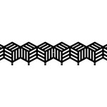 Wieszak metalowy Cube 80 cm