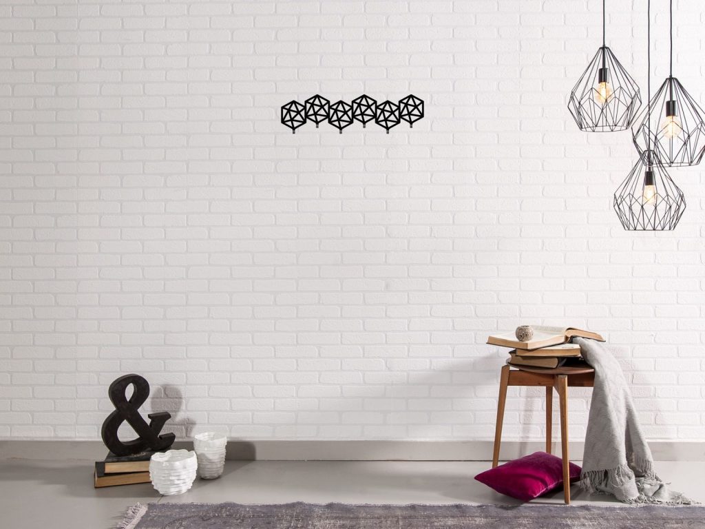 Wieszak metalowy Geometric 60 cm - obrazek 3