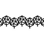 Wieszak metalowy Geometric 70 cm