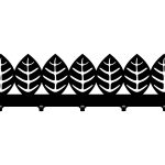 Wieszak metalowy Liście 50 cm