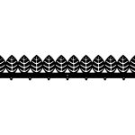 Wieszak metalowy Liście 90 cm