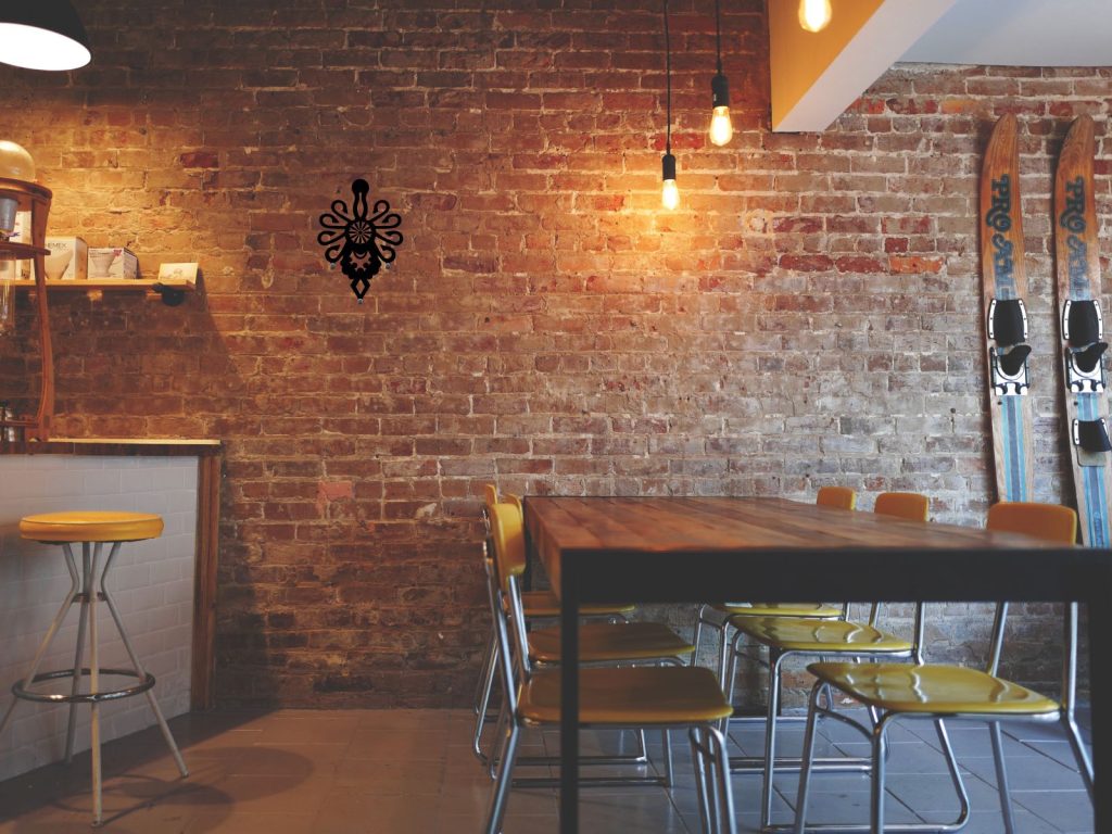 Wieszak metalowy Motyw góralski 20 cm - obrazek 3