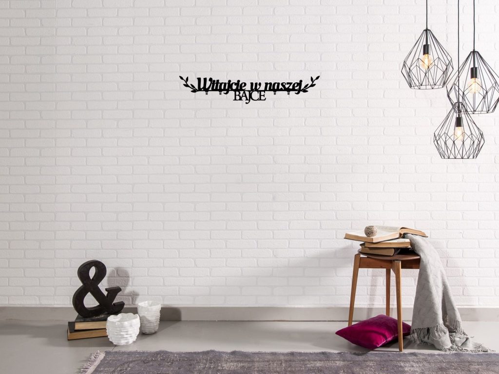 Wieszak metalowy Witajcie w naszej bajce 70 cm - obrazek 2