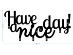 Wieszak metalowy Have a nice day! 50 cm - obrazek 3