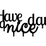 Wieszak metalowy Have a nice day! 60 cm