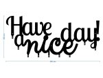 Wieszak metalowy Have a nice day! 90 cm - obrazek 3