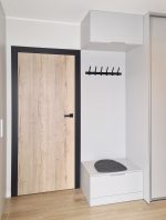 Wieszak metalowy na ubrania prosty 60 cm - obrazek 2