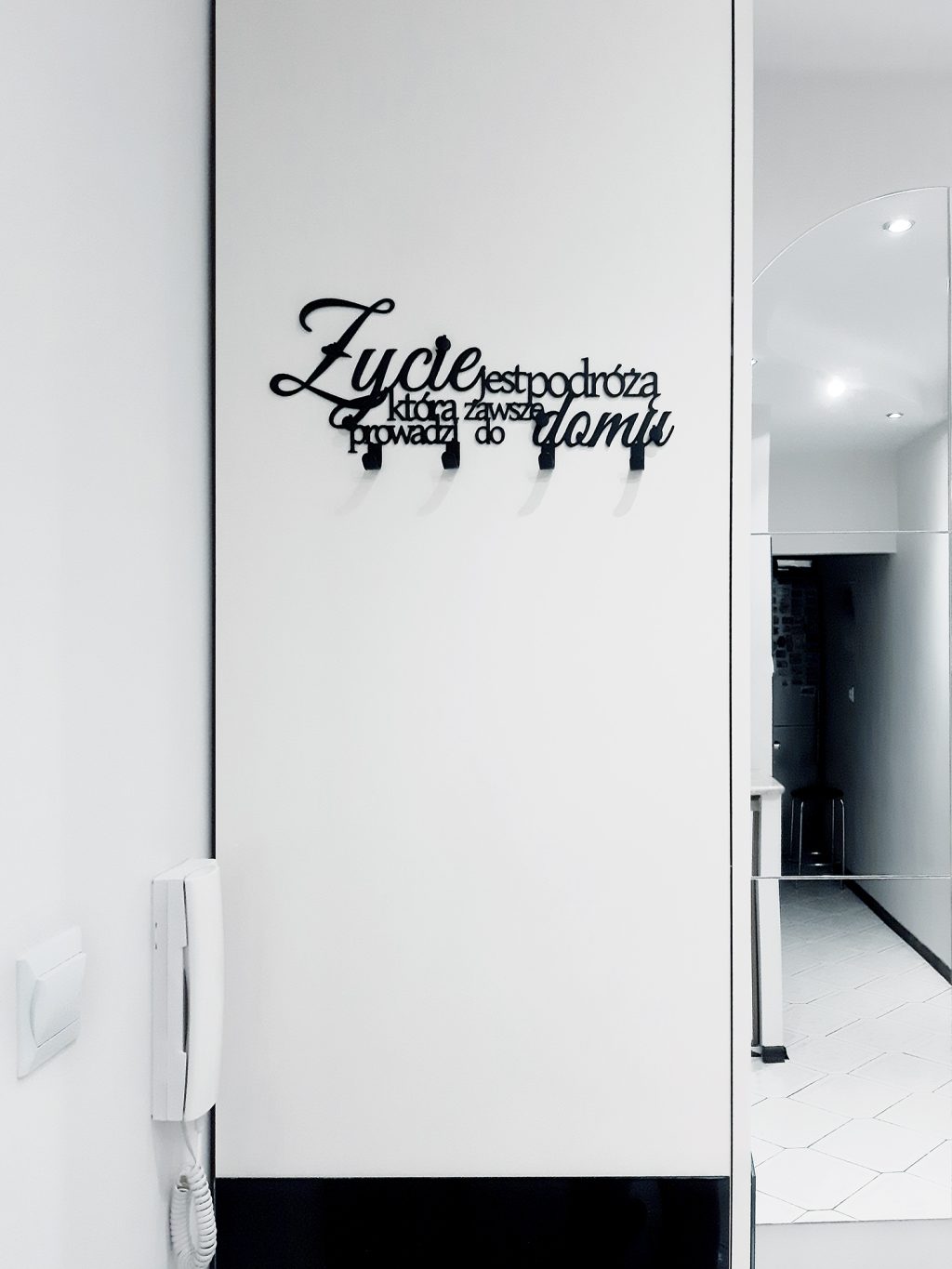 Wieszak metalowy na ubrania Życie WIE264 40 cm - obrazek 2