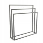 Wieszak na ręczniki potrójny stojący szlif L - obrazek 2