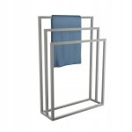 Wieszak na ręczniki potrójny stojący szlif M