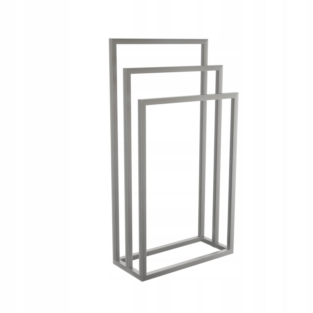 Wieszak na ręczniki potrójny stojący szlif S - obrazek 2