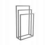 Wieszak na ręczniki potrójny stojący szlif S - obrazek 2