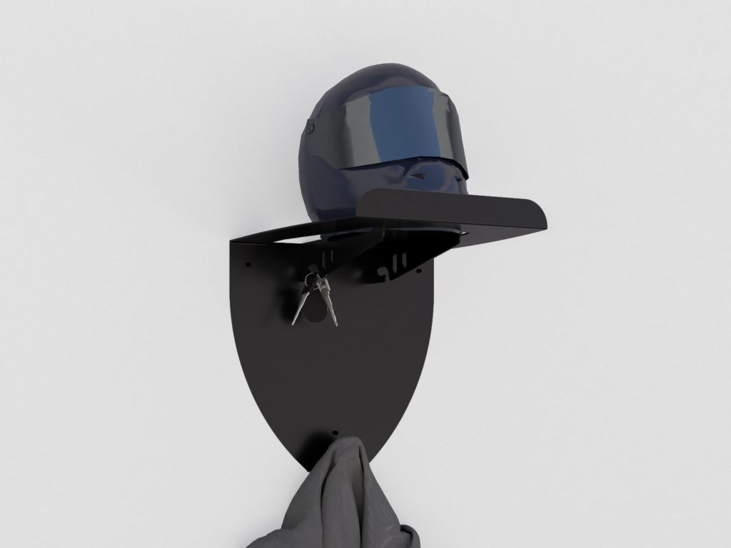 Półka na kask z wieszakiem - obrazek 3