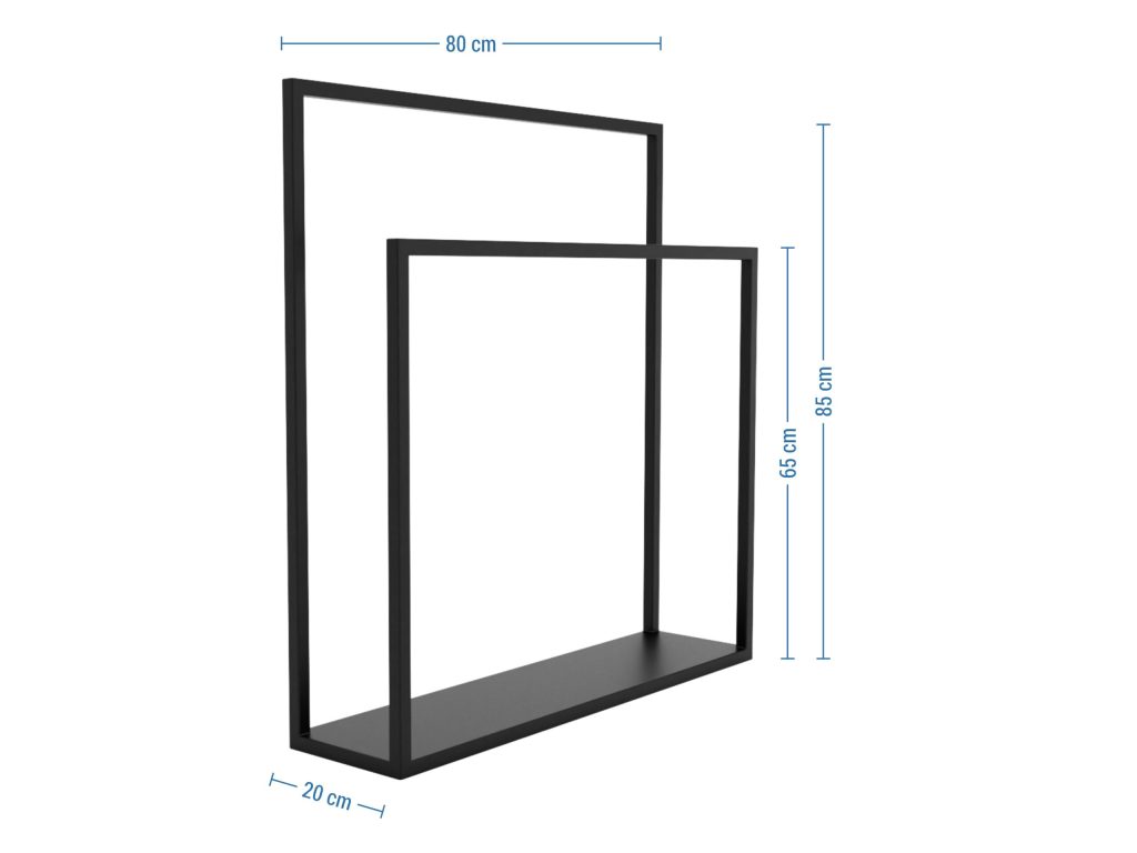 Wieszak na ręczniki stojący metalowy L - obrazek 4