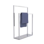 Wieszak na ręczniki stojący stal nierdzewna chrom M