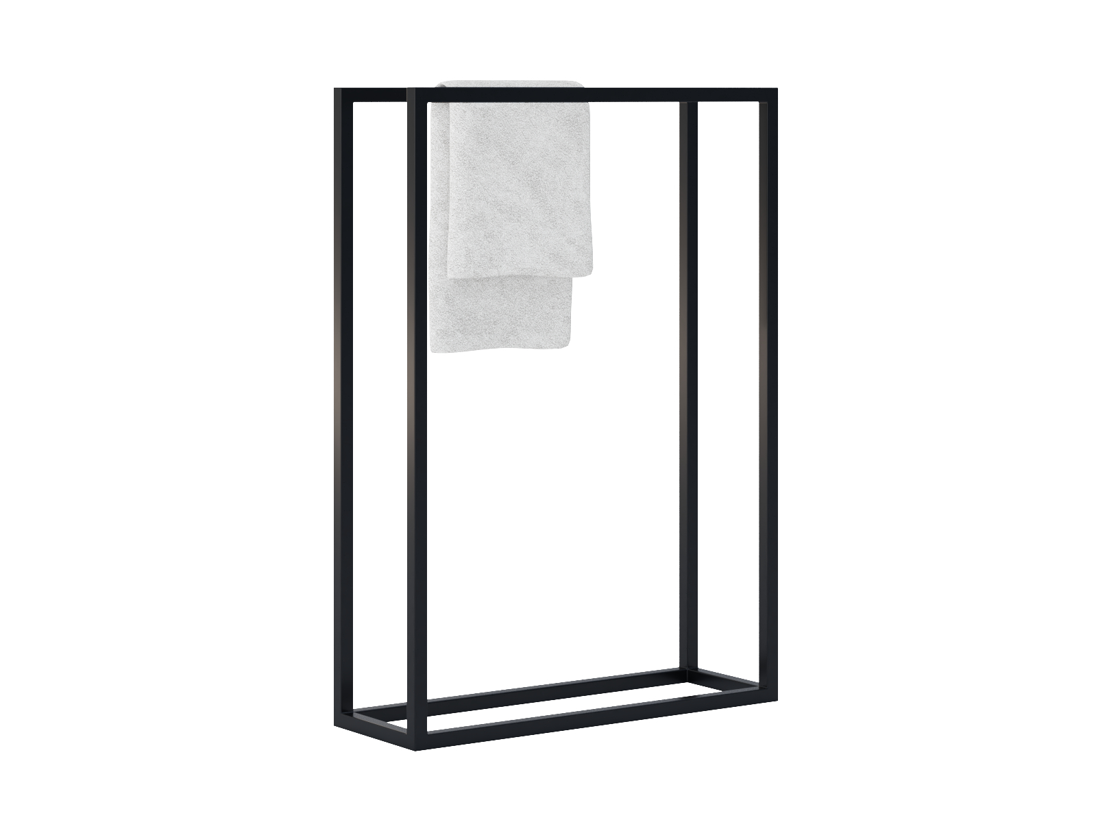 wp-c-2-60-m Wieszak na ręczniki stojący metalowy podwójny Horizon M - obrazek 1