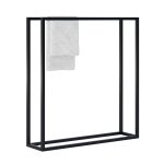 Wieszak na ręczniki stojący metalowy podwójny Horizon L