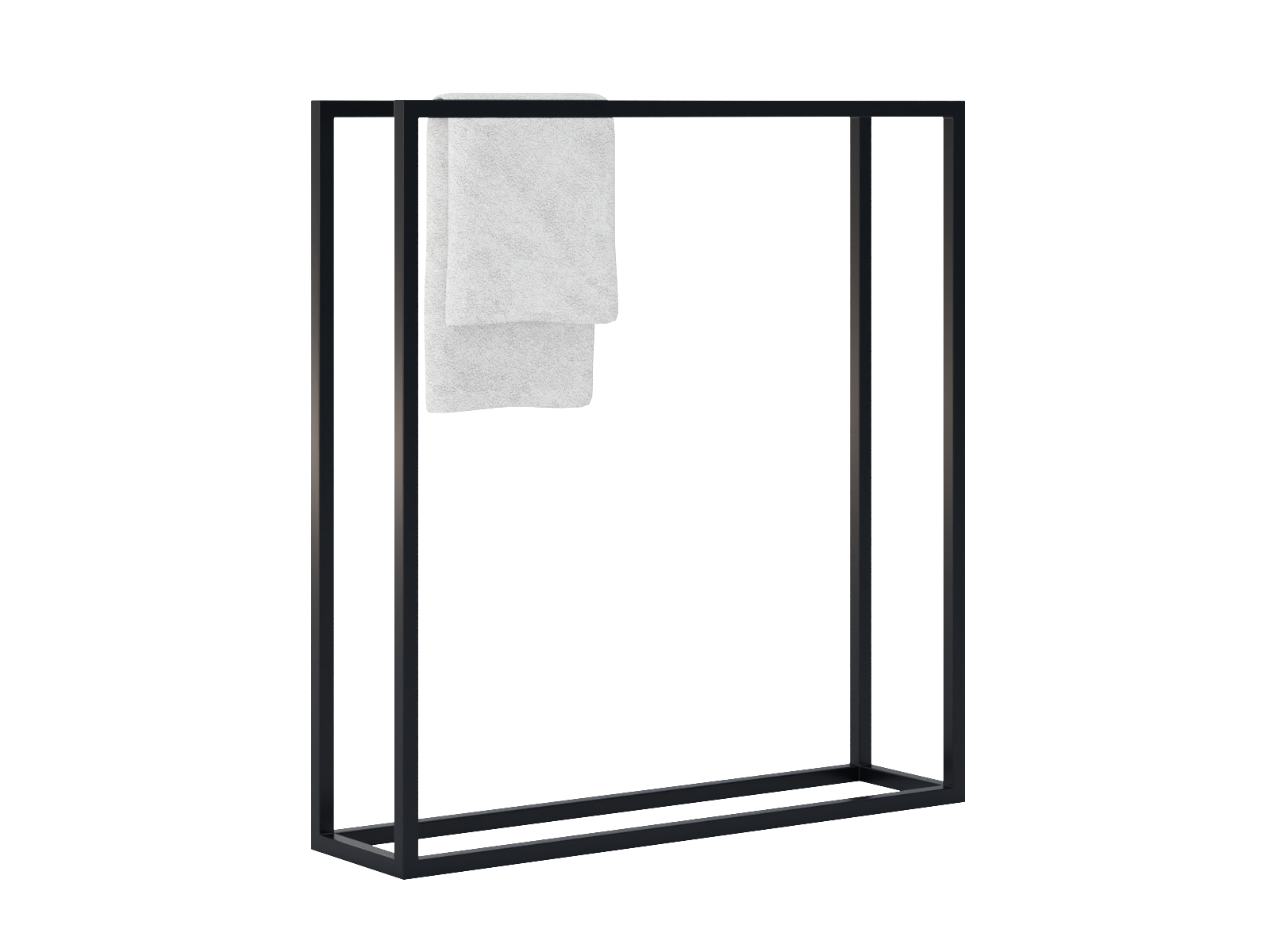 wp-c-2-80-l Wieszak na ręczniki stojący metalowy podwójny Horizon L - obrazek 1
