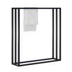 Wieszak na ręczniki stojący metalowy potrójny Zenith L