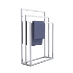 Wieszak na ręczniki potrójny stojący chrom M