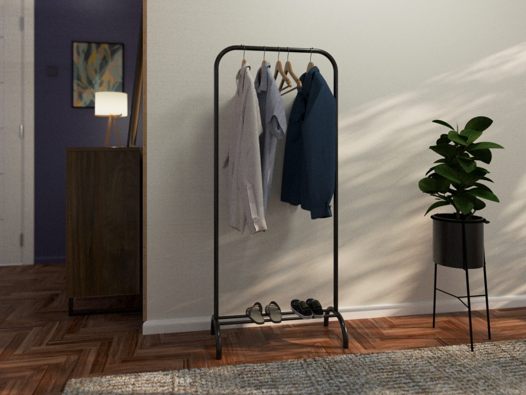 Wieszak na ubrania stojący Simpli 60 cm - obrazek 3