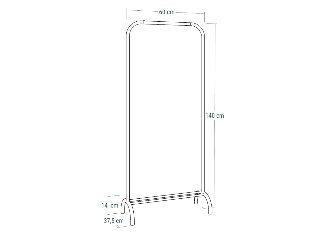Wieszak na ubrania stojący Simpli 60 cm - obrazek 4