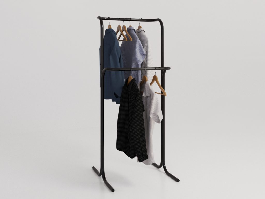 Wieszak na ubrania stojący Duo 60 cm - obrazek 2