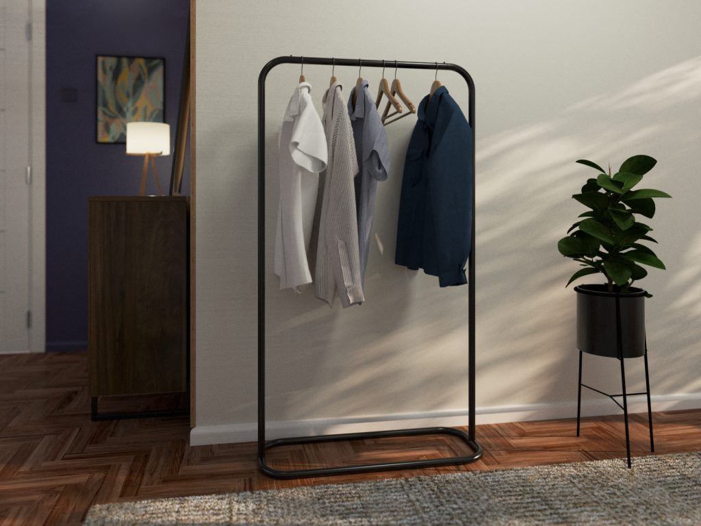 Wieszak na ubrania stojący Minimal 80 cm - obrazek 3