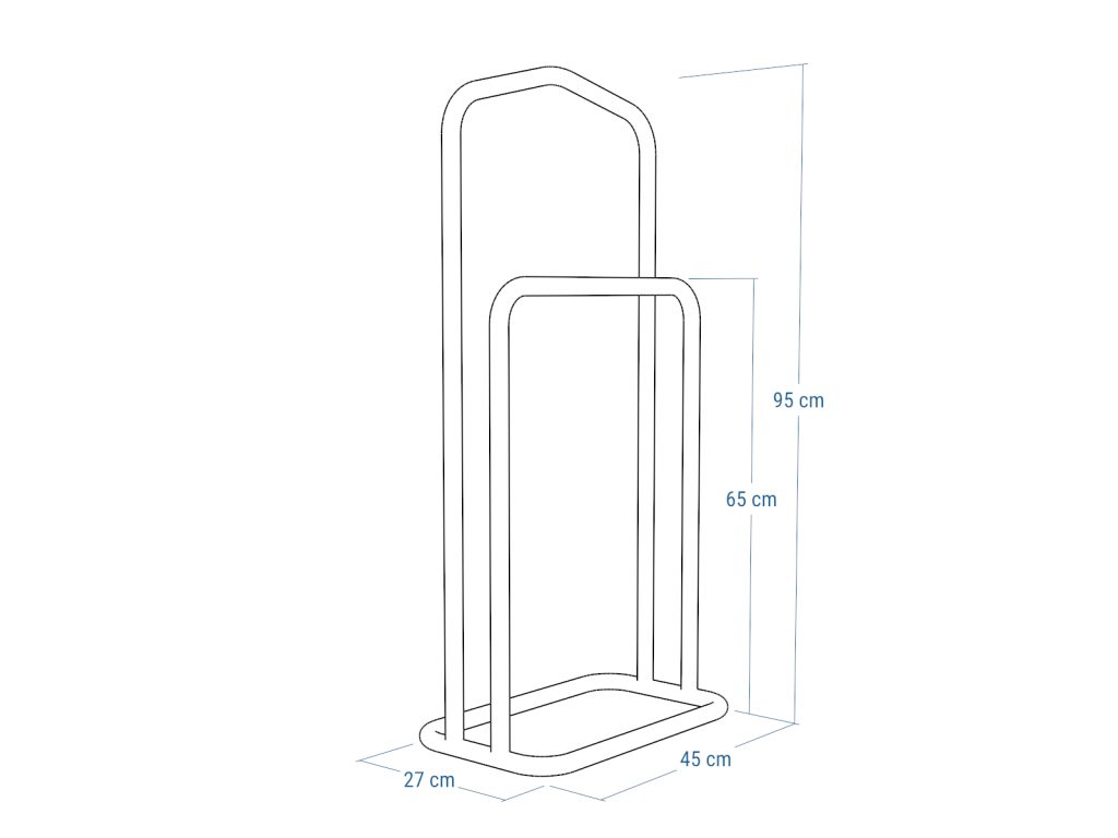 Wieszak na ubrania stojący Kamerdyner 45 cm - obrazek 4