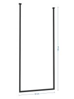 Wieszak na ręczniki sufitowy Long pojedynczy M - obrazek 4