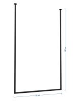 Wieszak na ręczniki sufitowy Long pojedynczy L - obrazek 4