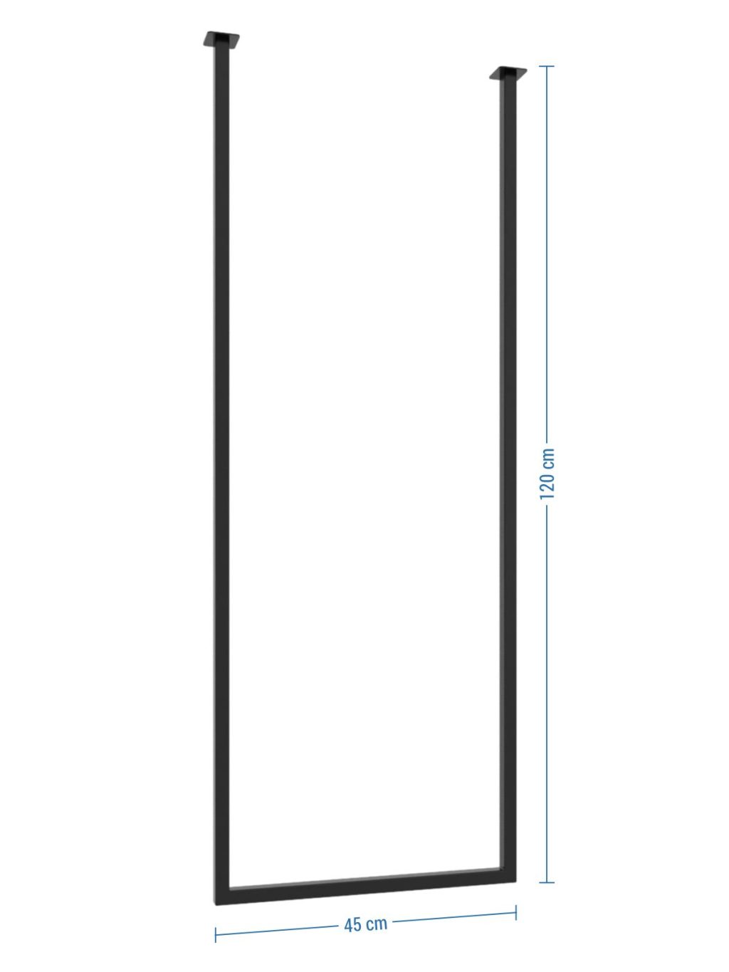 Wieszak na ręczniki sufitowy metalowy pojedynczy S - obrazek 4
