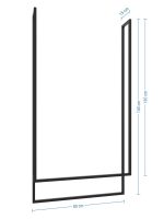 Wieszak na ręczniki sufitowy Long podwójny L - obrazek 4