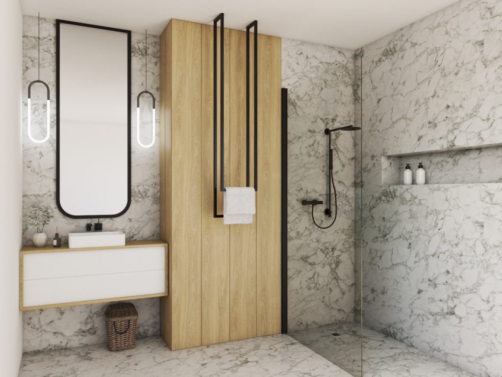 Wieszak na ręczniki sufitowy Long podwójny XS - obrazek 3